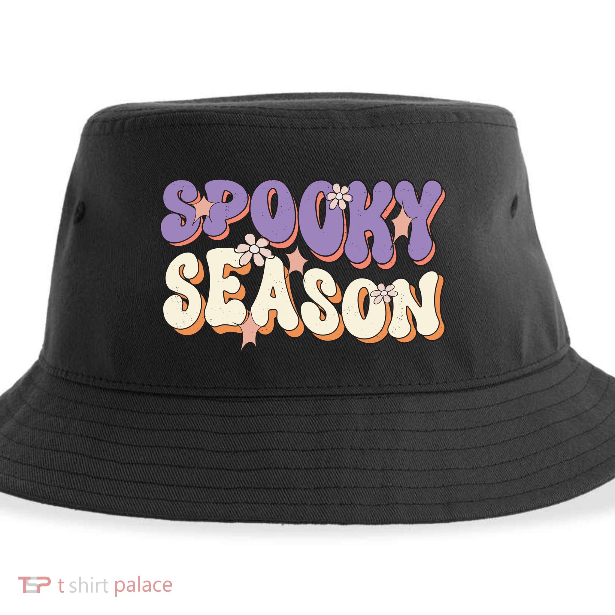 Spooky Season Halloween Groovy Retro Sustainable Bucket Hat
