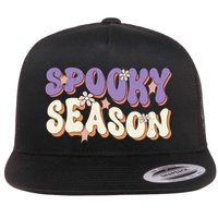 Spooky Season Halloween Groovy Retro Flatbill Hat