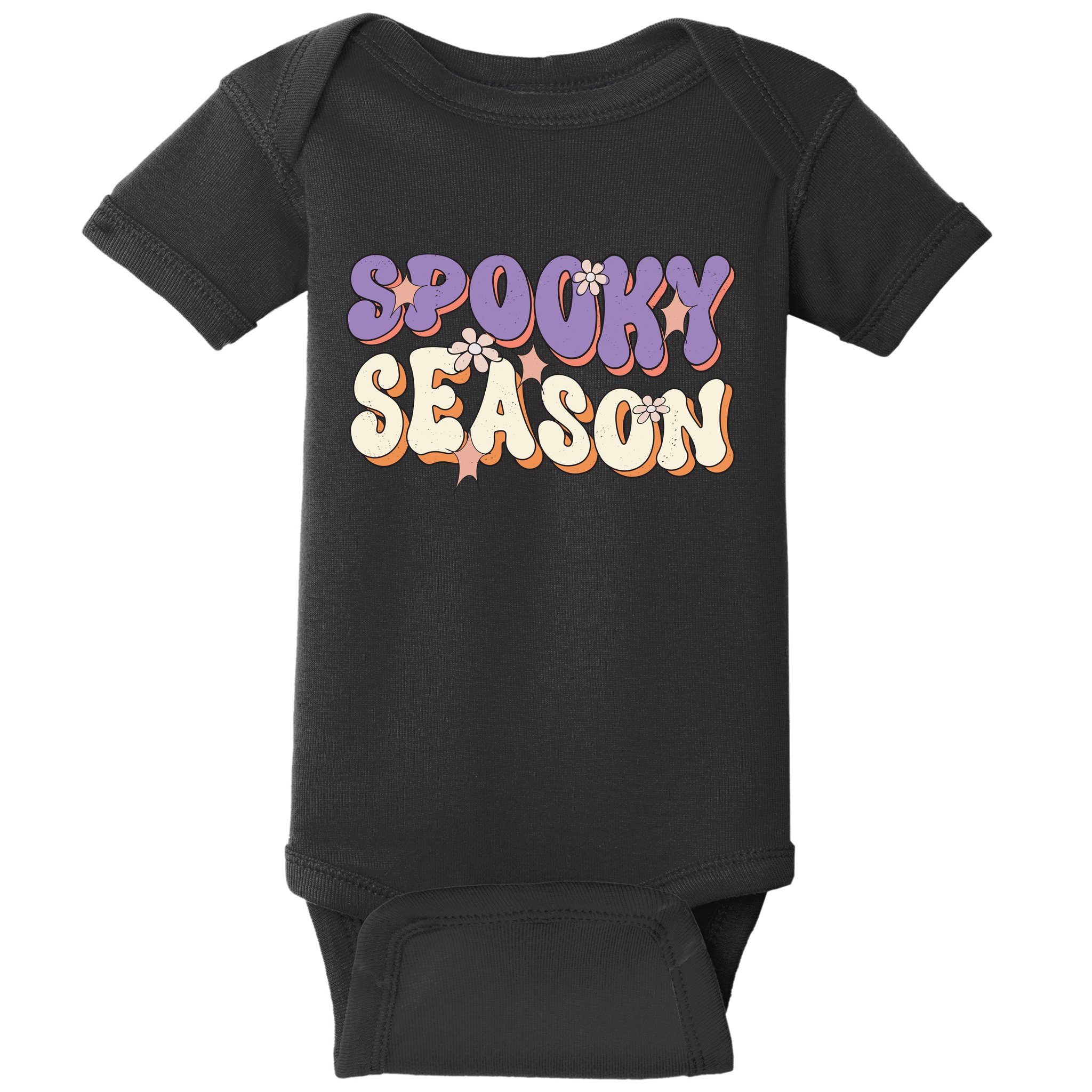 Spooky Season Halloween Groovy Retro Baby Bodysuit