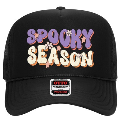 Spooky Season Halloween Groovy Retro Trucker Hat