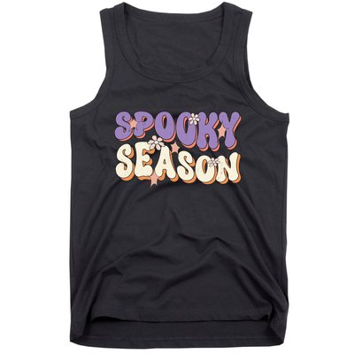 Spooky Season Halloween Groovy Retro Tank Top