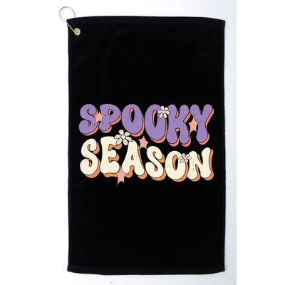 Spooky Season Halloween Groovy Retro Golf Towel