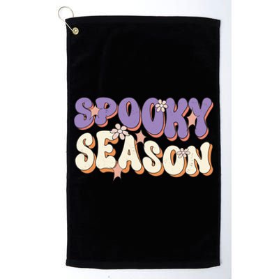 Spooky Season Halloween Groovy Retro Platinum Collection Golf Towel