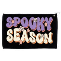 Spooky Season Halloween Groovy Retro Grommeted Golf Towel