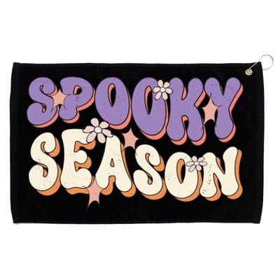 Spooky Season Halloween Groovy Retro Grommeted Golf Towel