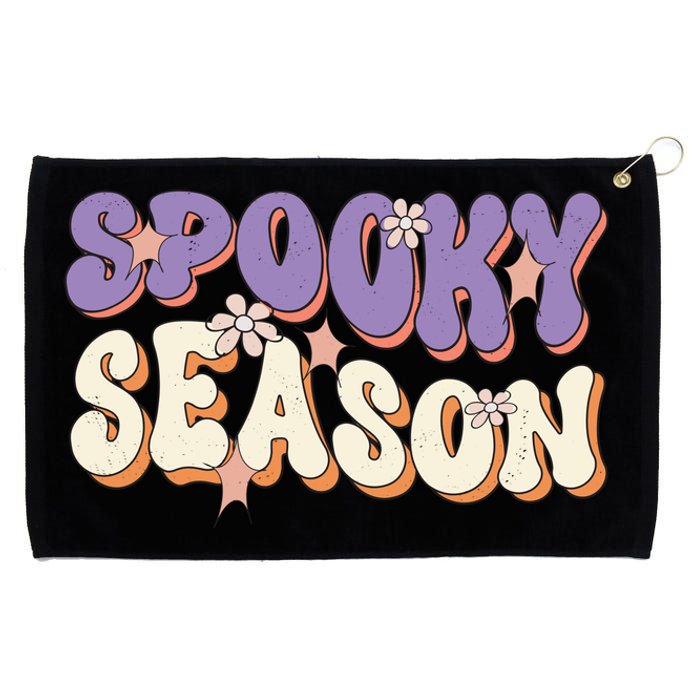 Spooky Season Halloween Groovy Retro Grommeted Golf Towel