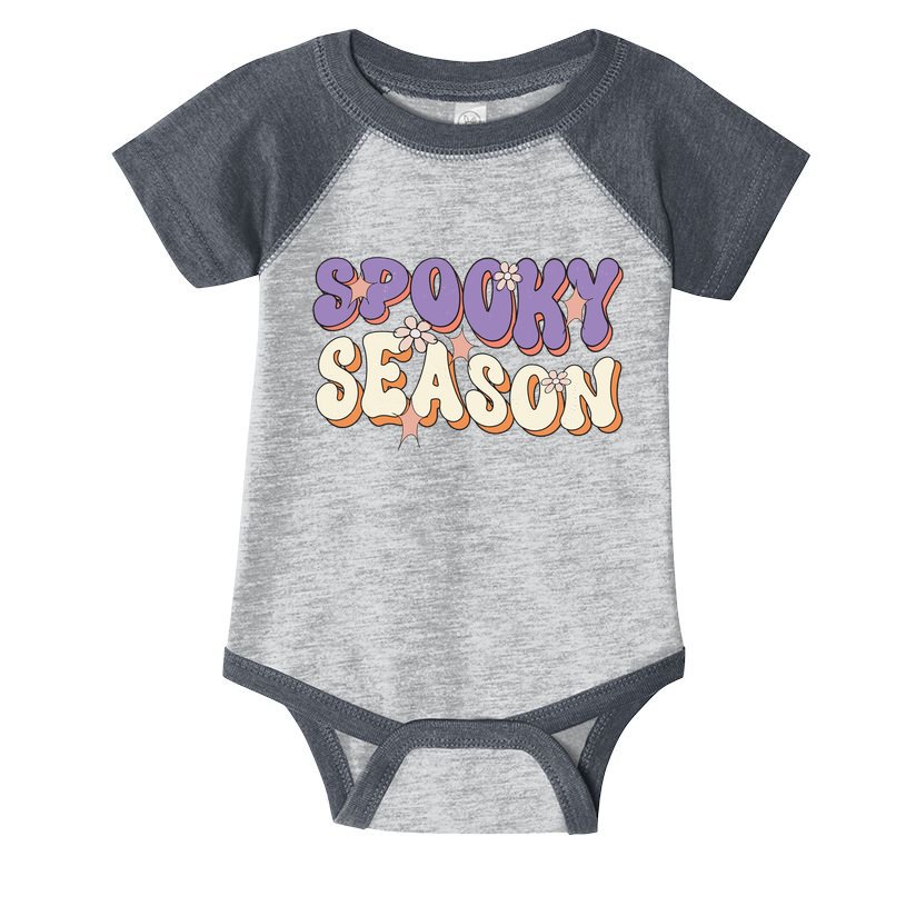 Spooky Season Halloween Groovy Retro Infant Baby Jersey Bodysuit