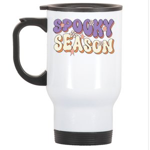 Spooky Season Halloween Groovy Retro Stainless Steel Travel Mug