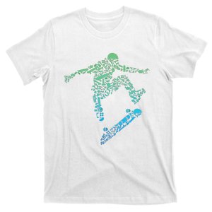 Skater Skateboarding Helmet Gear Skateboard Skateboarder T-Shirt