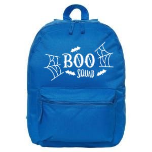 Spooky Season Halloween Boo Squad Scary Bats And Spider Web Gift 16 in Basic Backpack