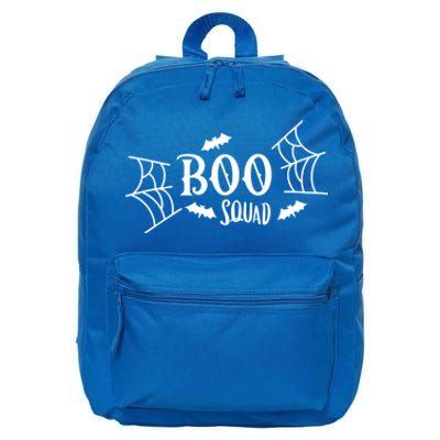 Spooky Season Halloween Boo Squad Scary Bats And Spider Web Gift 16 in Basic Backpack