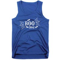 Spooky Season Halloween Boo Squad Scary Bats And Spider Web Gift Tank Top