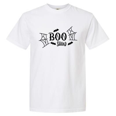 Spooky Season Halloween Boo Squad Scary Bats And Spider Web Gift Garment-Dyed Heavyweight T-Shirt