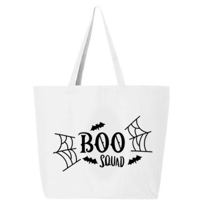 Spooky Season Halloween Boo Squad Scary Bats And Spider Web Gift 25L Jumbo Tote