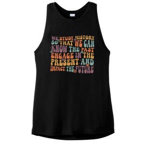 Social Studies History Teacher Back To School Ladies PosiCharge Tri-Blend Wicking Tank