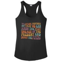 Social Studies History Teacher Back To School Ladies PosiCharge Competitor Racerback Tank