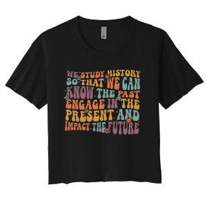 Social Studies History Teacher Back To School Women's Crop Top Tee