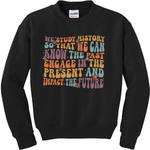 Social Studies History Teacher Back To School Kids Sweatshirt