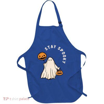 Stay Spooky Halloween Retro Spooky Season Fall Vibes Ghost Gift Apron