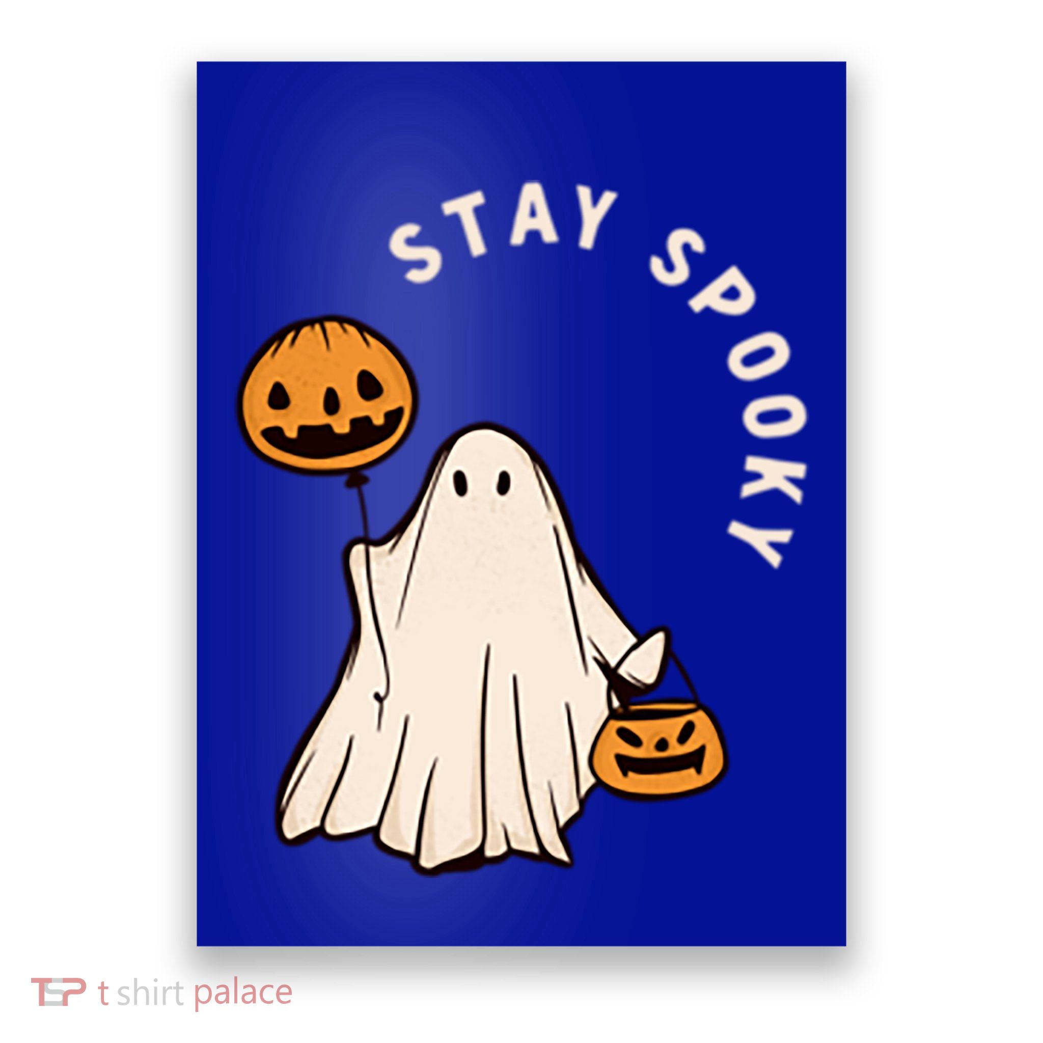 Stay Spooky Halloween Retro Spooky Season Fall Vibes Ghost Gift Poster