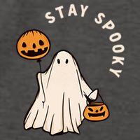 Stay Spooky Halloween Retro Spooky Season Fall Vibes Ghost Gift Vector Backpack