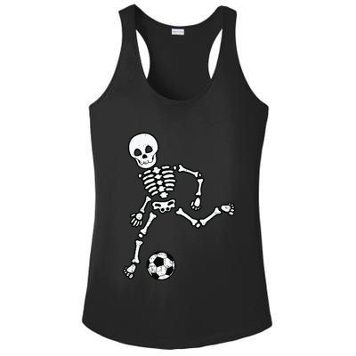 Skeleton Soccer Halloween Sport Player Costume Ladies PosiCharge Competitor Racerback Tank