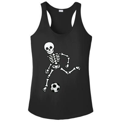 Skeleton Soccer Halloween Sport Player Costume Ladies PosiCharge Competitor Racerback Tank