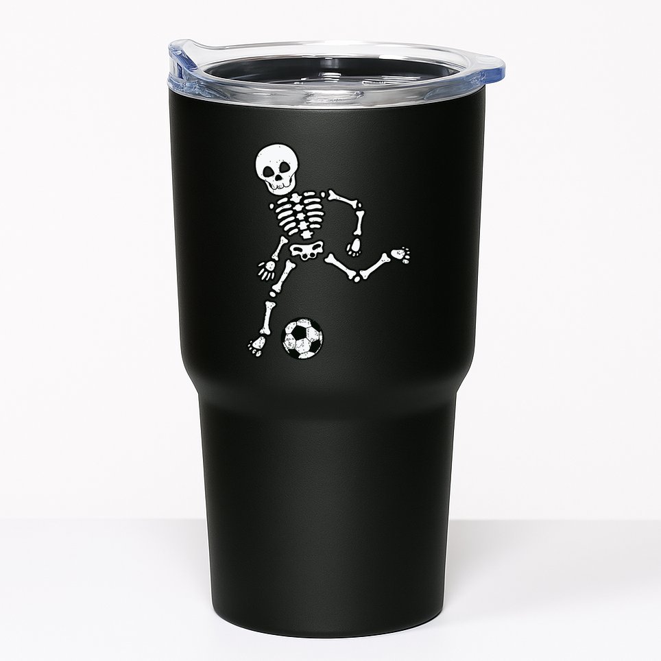 Skeleton Soccer Halloween Sport Player Costume Tumbler