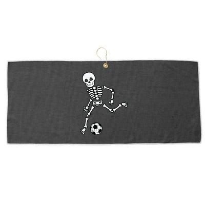 Skeleton Soccer Halloween Sport Player Costume Large Microfiber Waffle Golf Towel