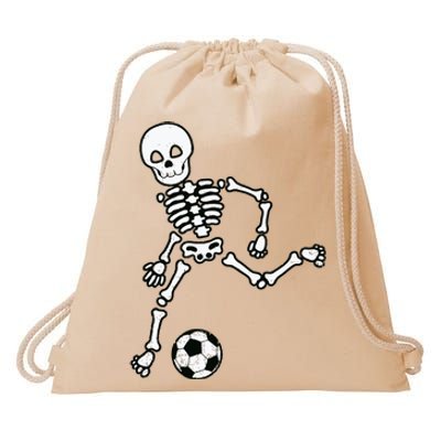 Skeleton Soccer Halloween Sport Player Costume Drawstring Bag