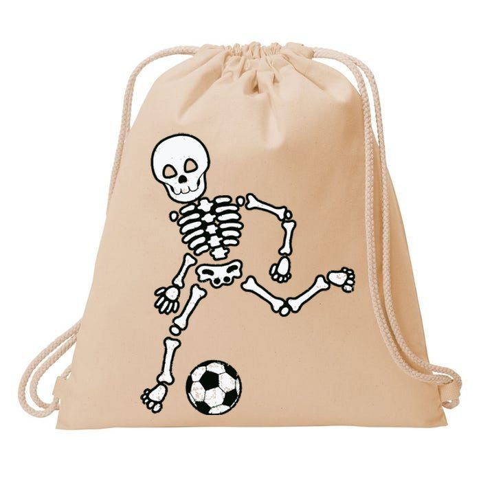 Skeleton Soccer Halloween Sport Player Costume Drawstring Bag