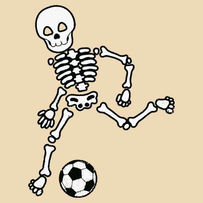 Skeleton Soccer Halloween Sport Player Costume Drawstring Bag