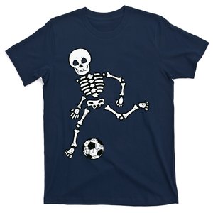 Skeleton Soccer Halloween Sport Player Costume T-Shirt