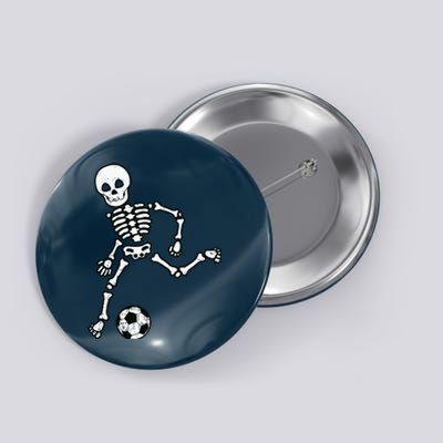 Skeleton Soccer Halloween Sport Player Costume Button