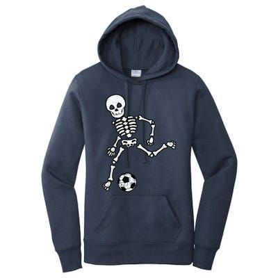 Skeleton Soccer Halloween Sport Player Costume Women's Pullover Hoodie