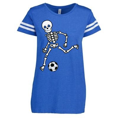 Skeleton Soccer Halloween Sport Player Costume Enza Ladies Jersey Football T-Shirt