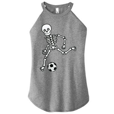 Skeleton Soccer Halloween Sport Player Costume Women's Perfect Tri Rocker Tank