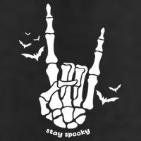 Stay Spooky Halloween Rock Skeleton Garment-Dyed Heavyweight T-Shirt