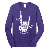Stay Spooky Halloween Rock Skeleton Long Sleeve Shirt