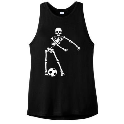 Skeleton Soccer Halloween Flossing Dance Costume Kids Ladies PosiCharge Tri-Blend Wicking Tank