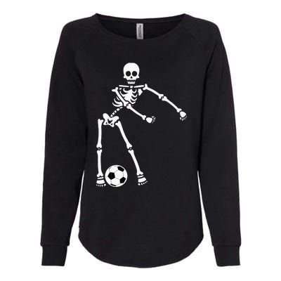 Skeleton Soccer Halloween Flossing Dance Costume Kids Womens California Wash Sweatshirt