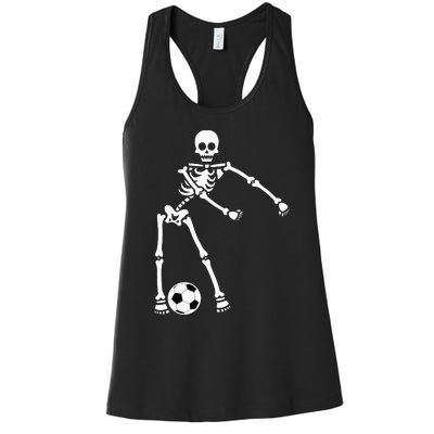 Skeleton Soccer Halloween Flossing Dance Costume Kids Women's Racerback Tank