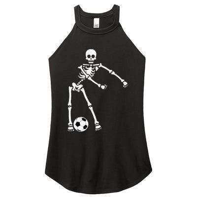 Skeleton Soccer Halloween Flossing Dance Costume Kids Women's Perfect Tri Rocker Tank