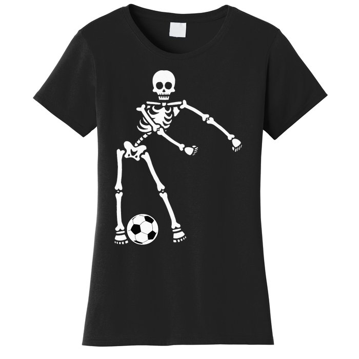 Skeleton Soccer Halloween Flossing Dance Costume Kids Women's T-Shirt