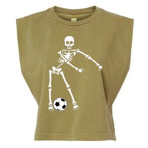 Skeleton Soccer Halloween Flossing Dance Costume Kids Garment-Dyed Women's Muscle Tee