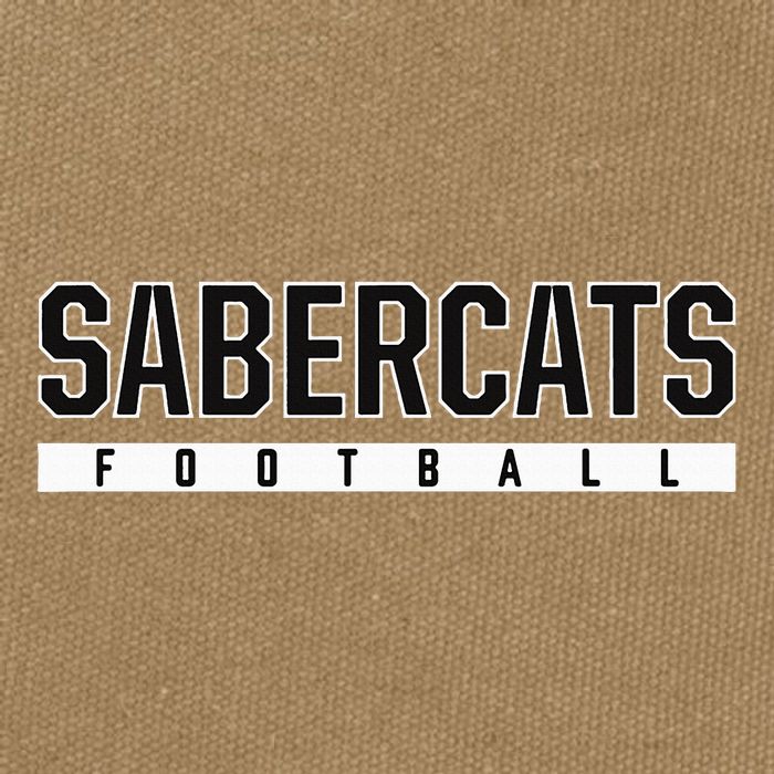 Sabercats Sabino High School Football Cotton Canvas Backpack