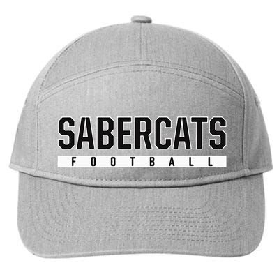 Sabercats Sabino High School Football 7-Panel Snapback Hat