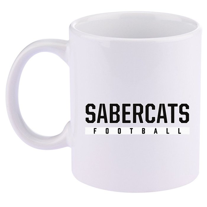 Sabercats Sabino High School Football 11oz C Handle Ceramic Mug