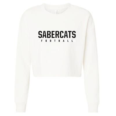 Sabercats Sabino High School Football Cropped Pullover Crew