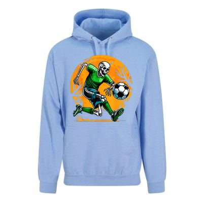 Soccer Skeleton Halloween Football Spooky Boy Soccer Player Unisex Surf Hoodie